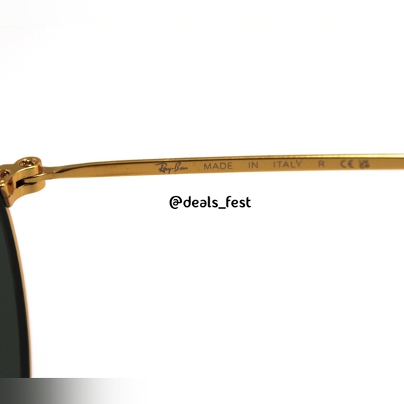 Model Display RayBan Round Metal Green G15 Lens RB3447 - Picture 12 of 17